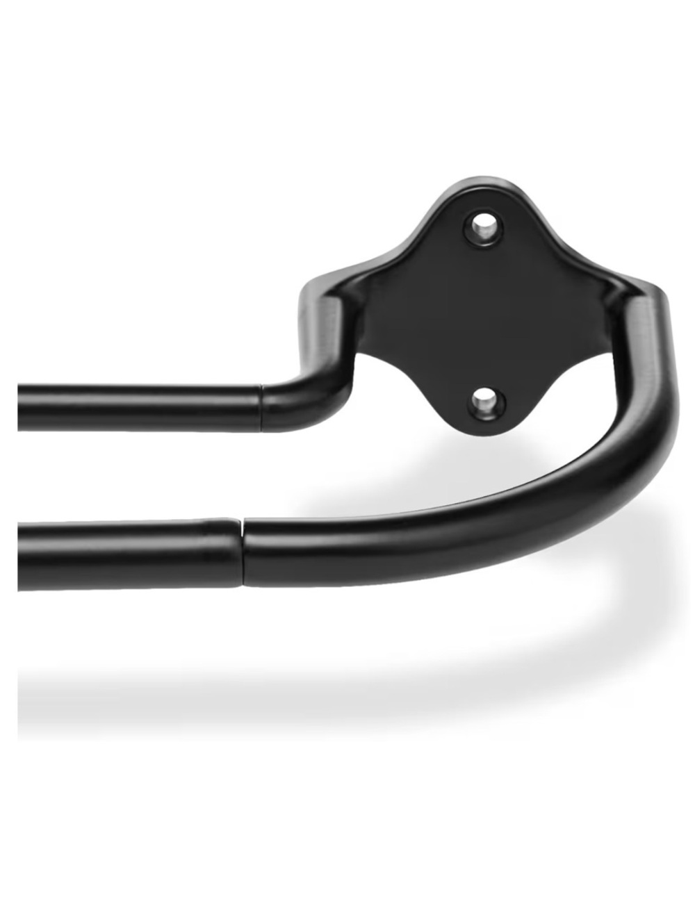 Amazon Basics Room Darkening Double Curtain Rod, 48-88 in, Black